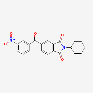 2-cyclohexyl-5-(3-nitrobenzoyl)-1H-isoindole-1,3(2H)-dione