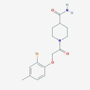 1-[(2-bromo-4-methylphenoxy)acetyl]-4-piperidinecarboxamide