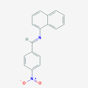 molecular formula C17H12N2O2 B374076 Naphthalen-1-YL-(4-nitro-benzylidene)-amine CAS No. 895578-26-4