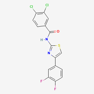 molecular formula C16H8Cl2F2N2OS B3740766 3,4-dichloro-N-[4-(3,4-difluorophenyl)-1,3-thiazol-2-yl]benzamide CAS No. 380873-24-5