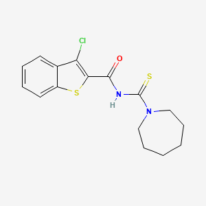 N-(1-azepanylcarbonothioyl)-3-chloro-1-benzothiophene-2-carboxamide