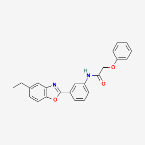 molecular formula C24H22N2O3 B3740803 N-[3-(5-ethyl-1,3-benzoxazol-2-yl)phenyl]-2-(2-methylphenoxy)acetamide 