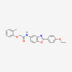 molecular formula C24H22N2O4 B3740826 N-[2-(4-ethoxyphenyl)-1,3-benzoxazol-5-yl]-2-(2-methylphenoxy)acetamide 