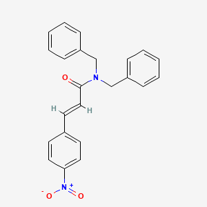 molecular formula C23H20N2O3 B3740840 N,N-dibenzyl-3-(4-nitrophenyl)acrylamide 