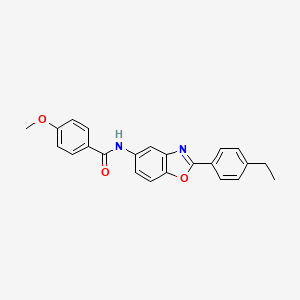 molecular formula C23H20N2O3 B3740866 N-[2-(4-ethylphenyl)-1,3-benzoxazol-5-yl]-4-methoxybenzamide 