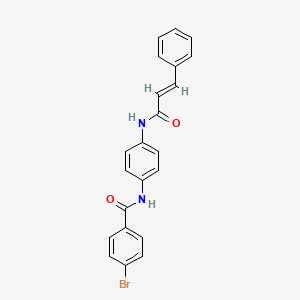 molecular formula C22H17BrN2O2 B3740879 4-bromo-N-[4-(cinnamoylamino)phenyl]benzamide 