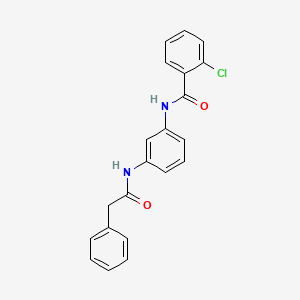 molecular formula C21H17ClN2O2 B3740920 2-chloro-N-{3-[(phenylacetyl)amino]phenyl}benzamide 