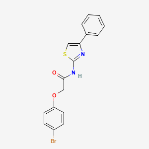2-(4-bromophenoxy)-N-(4-phenyl-1,3-thiazol-2-yl)acetamide