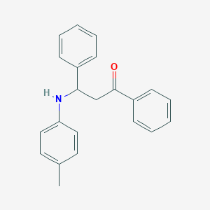 molecular formula C22H21NO B374095 1,3-Diphenyl-3-(4-toluidino)-1-propanone 