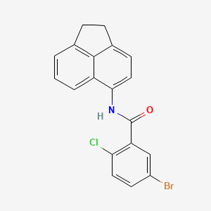 molecular formula C19H13BrClNO B3740981 5-bromo-2-chloro-N-(1,2-dihydro-5-acenaphthylenyl)benzamide 