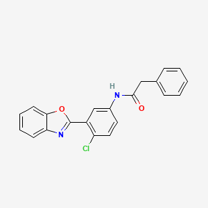 N-[3-(1,3-benzoxazol-2-yl)-4-chlorophenyl]-2-phenylacetamide