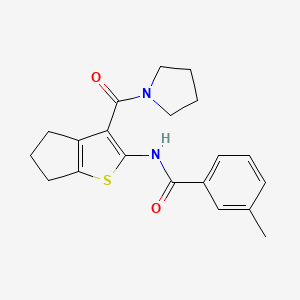 molecular formula C20H22N2O2S B3741000 3-methyl-N-[3-(1-pyrrolidinylcarbonyl)-5,6-dihydro-4H-cyclopenta[b]thien-2-yl]benzamide 