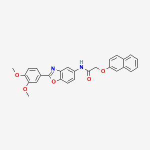 molecular formula C27H22N2O5 B3741040 N-[2-(3,4-dimethoxyphenyl)-1,3-benzoxazol-5-yl]-2-(2-naphthyloxy)acetamide 