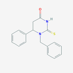 molecular formula C17H16N2OS B3741051 1-benzyl-6-phenyl-2-thioxotetrahydro-4(1H)-pyrimidinone 
