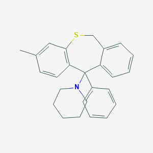 molecular formula C26H27NS B374106 1-(3-Methyl-11-phenyl-6,11-dihydrodibenzo[b,e]thiepin-11-yl)piperidine 