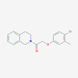 2-[(4-bromo-3-methylphenoxy)acetyl]-1,2,3,4-tetrahydroisoquinoline