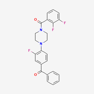 1-(4-BENZOYL-2-FLUOROPHENYL)-4-(2,3-DIFLUOROBENZOYL)PIPERAZINE