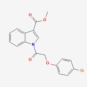 molecular formula C18H14BrNO4 B3741088 methyl 1-[(4-bromophenoxy)acetyl]-1H-indole-3-carboxylate 
