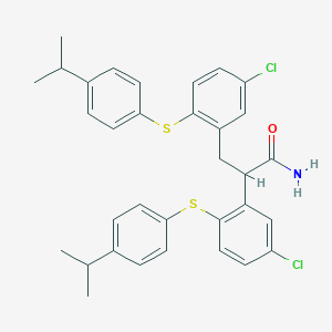 2,3-Bis{5-chloro-2-[(4-isopropylphenyl)sulfanyl]phenyl}propanamide