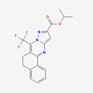 molecular formula C19H16F3N3O2 B3741150 isopropyl 7-(trifluoromethyl)-5,6-dihydrobenzo[h]pyrazolo[5,1-b]quinazoline-10-carboxylate 