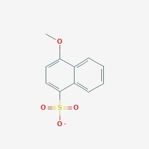 molecular formula C11H9O4S- B374117 4-Methoxynaphthalene-1-sulfonate 