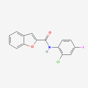 molecular formula C15H9ClINO2 B3741182 N-(2-chloro-4-iodophenyl)-1-benzofuran-2-carboxamide 