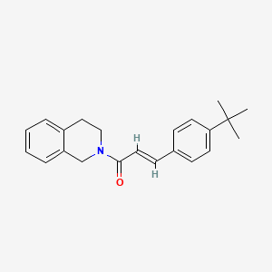 molecular formula C22H25NO B3741185 2-[3-(4-tert-butylphenyl)acryloyl]-1,2,3,4-tetrahydroisoquinoline 