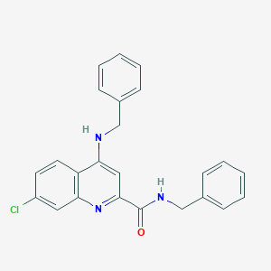 molecular formula C24H20ClN3O B374119 N-benzyl-4-(benzylamino)-7-chloroquinoline-2-carboxamide 