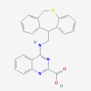 molecular formula C24H19N3O2S B374122 4-[(6,11-Dihydrodibenzo[b,e]thiepin-11-ylmethyl)amino]-2-quinazolinecarboxylic acid 