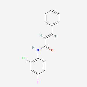 molecular formula C15H11ClINO B3741247 N-(2-chloro-4-iodophenyl)-3-phenylacrylamide 