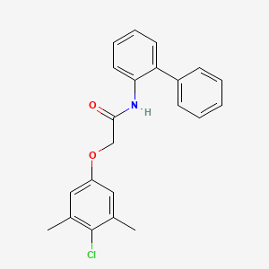 molecular formula C22H20ClNO2 B3741257 N-2-biphenylyl-2-(4-chloro-3,5-dimethylphenoxy)acetamide 