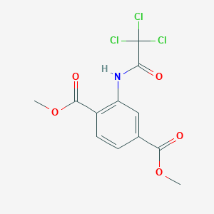 molecular formula C12H10Cl3NO5 B3741260 dimethyl 2-[(trichloroacetyl)amino]terephthalate 