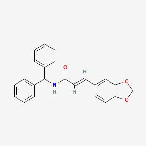 molecular formula C23H19NO3 B3741291 3-(1,3-benzodioxol-5-yl)-N-(diphenylmethyl)acrylamide 