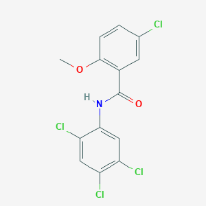 molecular formula C14H9Cl4NO2 B3741344 5-chloro-2-methoxy-N-(2,4,5-trichlorophenyl)benzamide 