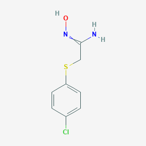 molecular formula C8H9ClN2OS B374136 2-(4-Chlorophenylthio)acetamidoxime 