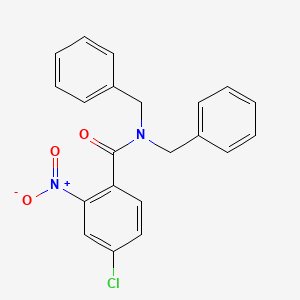 molecular formula C21H17ClN2O3 B3741374 N,N-dibenzyl-4-chloro-2-nitrobenzamide 