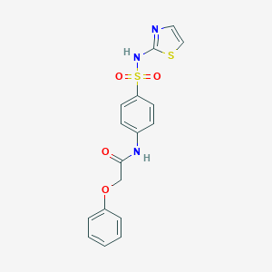 molecular formula C17H15N3O4S2 B374138 2-苯氧基-N-{4-[(1,3-噻唑-2-基氨基)磺酰基]苯基}乙酰胺 CAS No. 58590-31-1