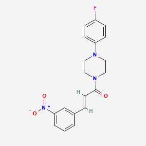 molecular formula C19H18FN3O3 B3741387 1-(4-fluorophenyl)-4-[3-(3-nitrophenyl)acryloyl]piperazine 