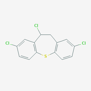 molecular formula C14H9Cl3S B374142 2,8,10-Trichloro-10,11-dihydrodibenzo[b,f]thiepine 