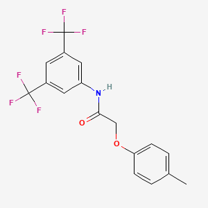 N-[3,5-bis(trifluoromethyl)phenyl]-2-(4-methylphenoxy)acetamide