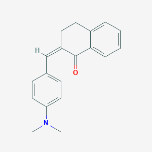 molecular formula C19H19NO B374145 (2Z)-2-[(4-dimethylaminophenyl)methylene]tetralin-1-one 