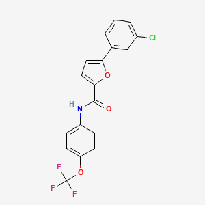 5-(3-chlorophenyl)-N-[4-(trifluoromethoxy)phenyl]-2-furamide