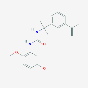 molecular formula C21H26N2O3 B3741499 N-(2,5-dimethoxyphenyl)-N'-[1-(3-isopropenylphenyl)-1-methylethyl]urea 