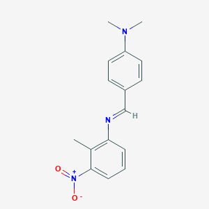 molecular formula C16H17N3O2 B374150 N-{(E)-[4-(dimethylamino)phenyl]methylidene}-2-methyl-3-nitroaniline CAS No. 303771-63-3
