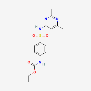 ethyl (4-{[(2,6-dimethyl-4-pyrimidinyl)amino]sulfonyl}phenyl)carbamate