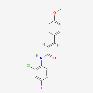 molecular formula C16H13ClINO2 B3741510 N-(2-chloro-4-iodophenyl)-3-(4-methoxyphenyl)acrylamide 