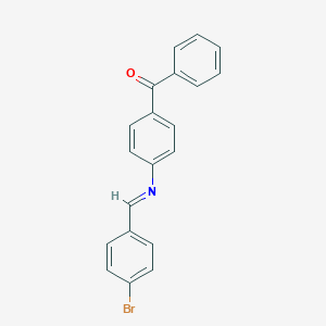 molecular formula C20H14BrNO B374152 {4-[(4-Bromobenzylidene)amino]phenyl}(phenyl)methanone 