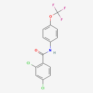 molecular formula C14H8Cl2F3NO2 B3741527 2,4-dichloro-N-[4-(trifluoromethoxy)phenyl]benzamide 