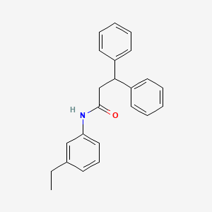molecular formula C23H23NO B3741547 N-(3-ethylphenyl)-3,3-diphenylpropanamide 