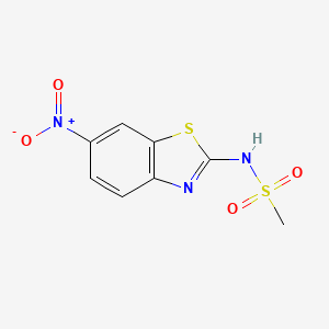 molecular formula C8H7N3O4S2 B3741554 N-(6-nitro-1,3-benzothiazol-2-yl)methanesulfonamide 